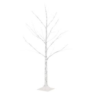 Brzoza z oświetleniem, 48 ciepłych białych LED, 120 cm