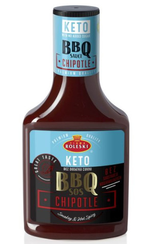 Roleski KETO Sos BBQ Chipotle 325g (bez cukru)