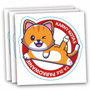 Naklejki smieszne karne 50 szt