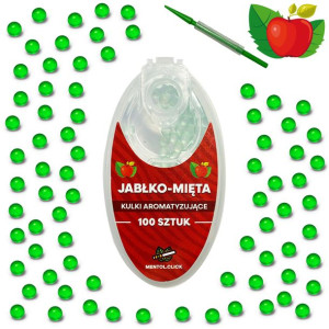 Kulki smakowe do papierosów JABŁKO MIĘTA 100szt