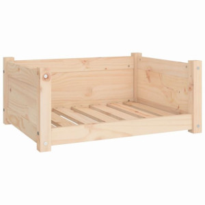 Legowisko dla psa, 65,5x50,5x28 cm, lite drewno sosnowe