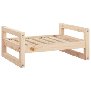 Legowisko dla psa, 65,5x50,5x28 cm, lite drewno sosnowe