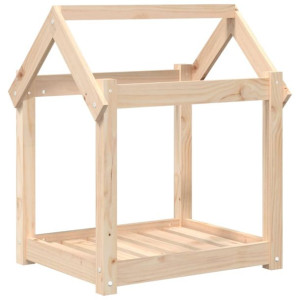 Legowisko dla psa, 61x50x70 cm, lite drewno sosnowe