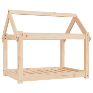 Legowisko dla psa, 81x60x70 cm, lite drewno sosnowe