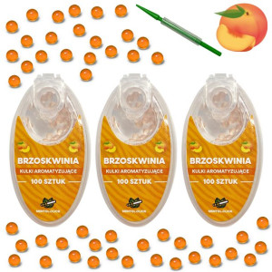 Kulki smakowe do papierosów BRZOSKWINIA 300szt