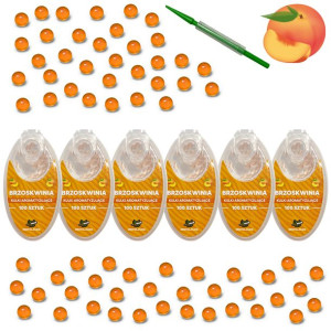 Kulki smakowe do papierosów BRZOSKWINIA 600szt