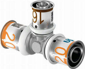 Uponor Trójnik Redukcyjny 20-16-20 S-press Plus