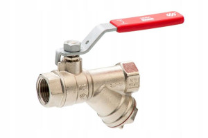 ARCO SENA zawór kulowy mufowy z filtrem 1GW x 1GW