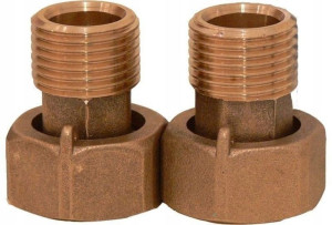 Bmeters Śrubunki Wodomierzowe 1 1/2" Dn40 Rac