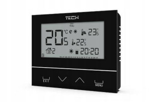 TECH Sterowniki Regulator pokojowy ST292 v2 czarny