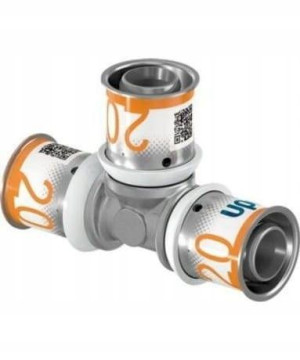 Trójnik Fi 20-20-20 Mm Uponor 1070561 S-press Plus