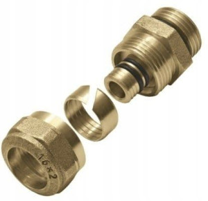 Złączka Do Rur Wielowarstwowych Fi 16x2mm G1/2 Kan