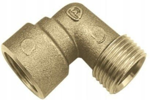 Kolano Mosiężne Z Gwintem Gz/gw 1/2" Kan Push