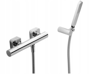 Tres Bateria Natryskowa Chrom Loft Tres Słuchawka