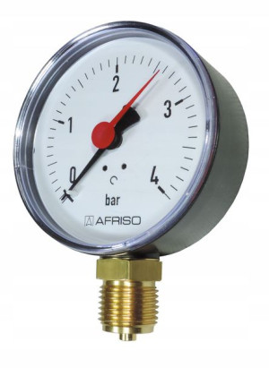 Manometr 0-4 Bar Tarcz Fi 80mm Złącze Dolny Afriso