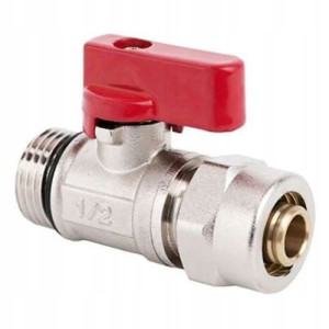 Zawór Kulowy Gz 1/2" Pex Czerwony Arco Mini 8
