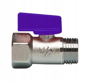 Zawór Kulowy Mini Gz1/2"xgw1/2" Niebiesk