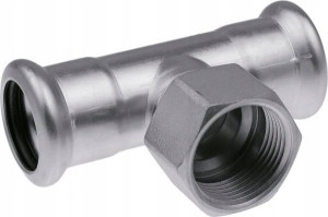 Kan Inox Trójnik 42x1/2x42 Stal Nierdzewna 16 Bar