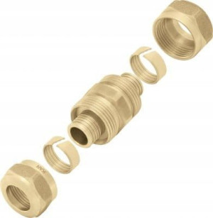 Kan Push Łącznik Skręcany Fi 12x2,0 Mm Złączka