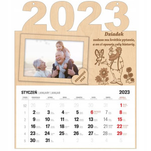 Kalendarz Na Dzień Babci Dziadka Wiszący 2023