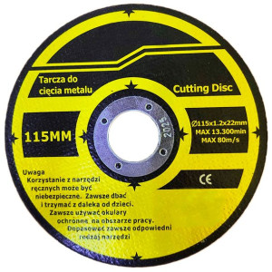 Tarcza Do Cięcia Metalu Stali 115 X 1,2 X 22 Mm