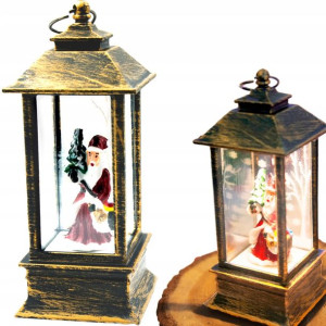 Ozdoby Świąteczne Lampka Lampion Zawieszka Mikołaj