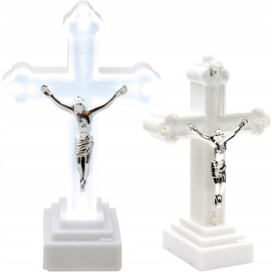 Krzyż Led Wkład Do Znicza Świecąca Figurka Do Domu