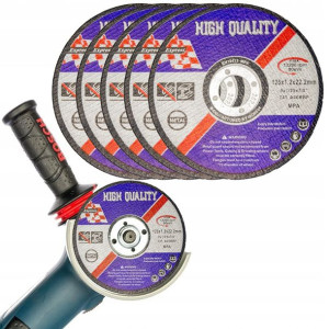 5x Tarcza Tarcze Do Cięcia Metalu 125x22,2 Mocne