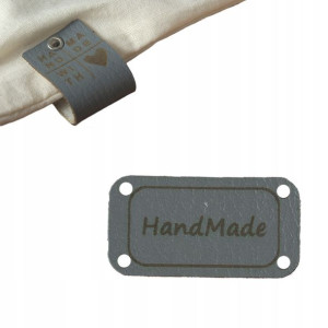 10x Handmade Skórzane Naszywki Metki Rękodzieło
