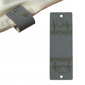 10x Handmade Skórzane Naszywki Metki Rękodzieło