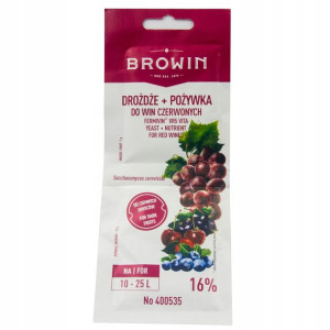 Drożdże + Pożywka Do Win Czerwonych 16%