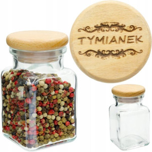 Słoiczek Na Przyprawy 150ml Przykrywka Z Grawerem