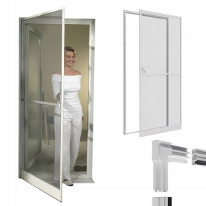 Moskitiera Ramowa Na Drzwi 100x215 Aluminiowa Rama