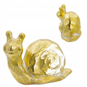 Figurka Vintage Retro Złoty Ślimak Wym. 12,5/16cm
