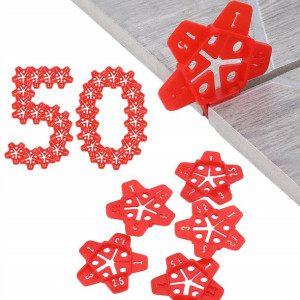 50x Gwiazdki Krzyżyki Dystansowe Płytki Glazura