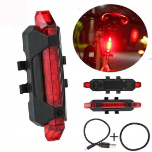 Wodoodporna Lampka Rowerowa 5xdioda Led Akumulator