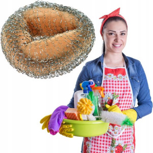 Zmywak Czyścik Gąbka Kuchenna Druciak Metalowy