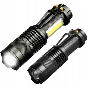 Latarka Taktyczna Kompaktowa Zoom Led Aluminium