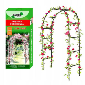 Pergola Ogrodowa Łuk Na Róże Kwiaty 240cm + Kotwy