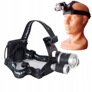 Latarka Czołowa 3 Led Cree T6 200 Lumenów Cepheus