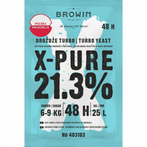 Drożdże Turbo X-pure 21,3% 48h-135g.