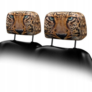 2x Pokrowiec Na Zagłówek Samochodowy Gepard