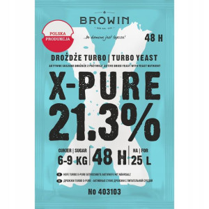 Drożdże Turbo X-pure 21,3% 48h-135g.
