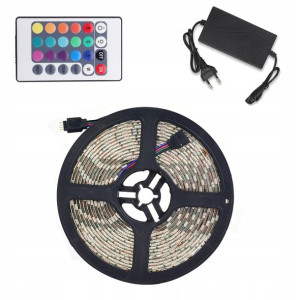 Taśma Led 5 M Zestaw Wodoodporna Rgb Pilot