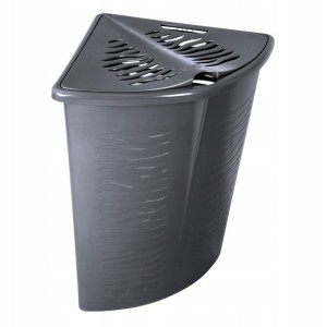 Kosz Na Pranie Bieliznę Narożny Antracyt 45l Zebra