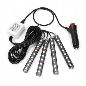 Oświetlenie Wnętrza Auta Kabiny Samochodu Rgb Led