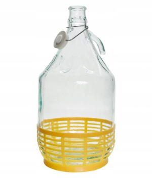 Gąsior Balon 5L KOSZYK ZAMKNIĘCIE DRUCIANE NA WINO