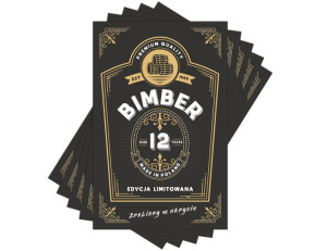 30x ETYKIETY NA BIMBER wódkę naklejki alkohol 30x
