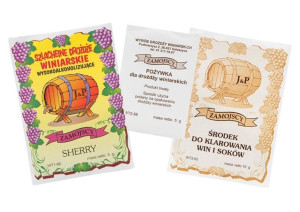 Drożdże Winiarskie Sherry+pożywka+klarowin Wino