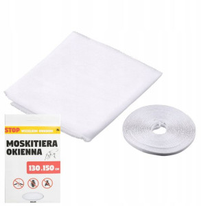 Siatka Na Okno Owady 130x150+rzep Biały Moskitiery